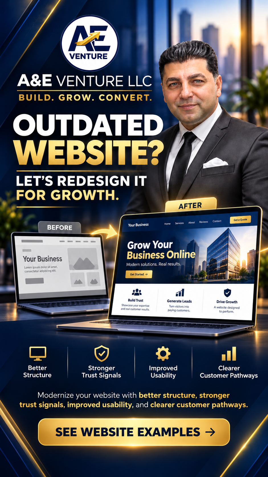 Outdated Website? Redesign It for Growth — campaign artwork
