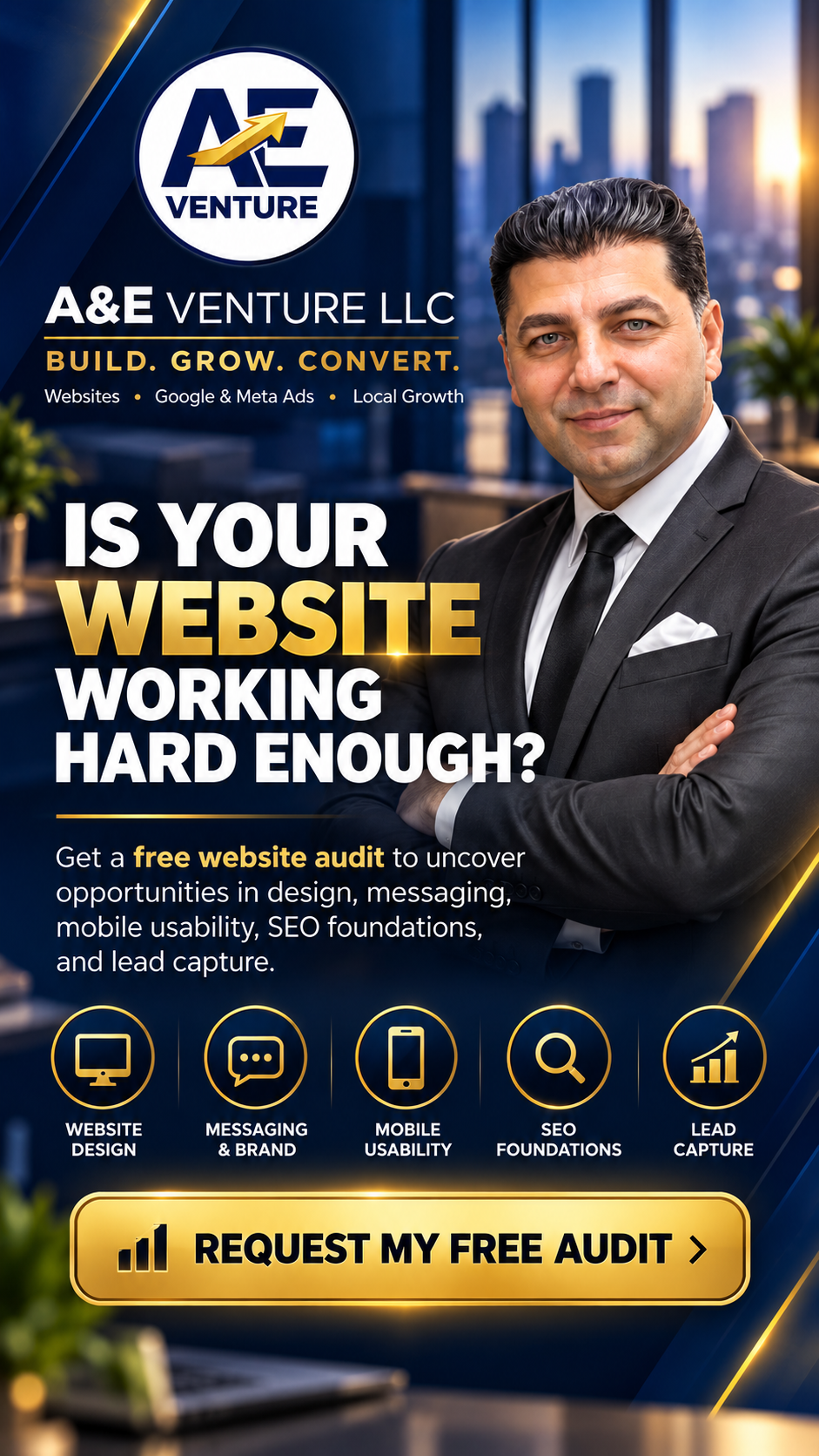Is Your Website Working Hard Enough? — campaign artwork